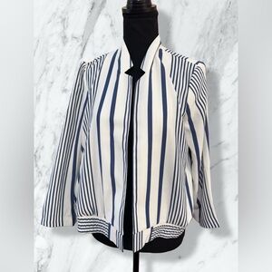 NYC Navy and White Striped Blazer